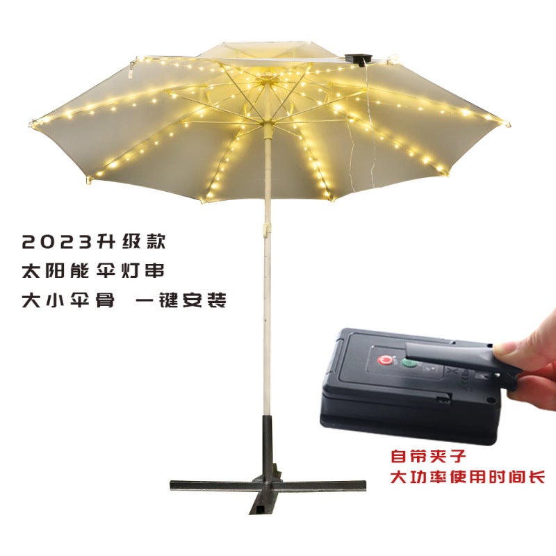 Lumières de Parasol LED, Guirlandes en Cuir LED, Lumières Multicolores, Déco Fêtes, Lumières de Tente - 7