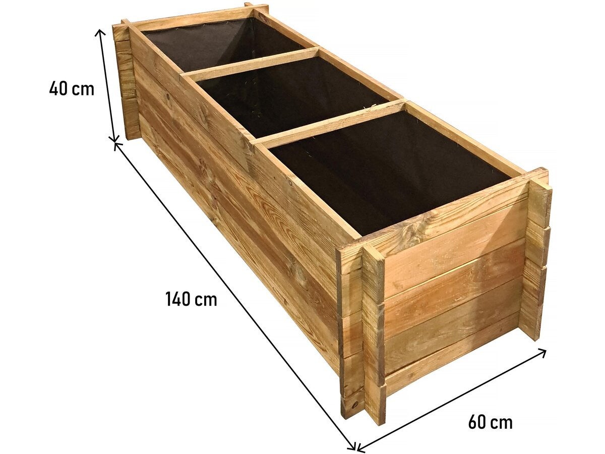 Aiuola rialzata in legno 