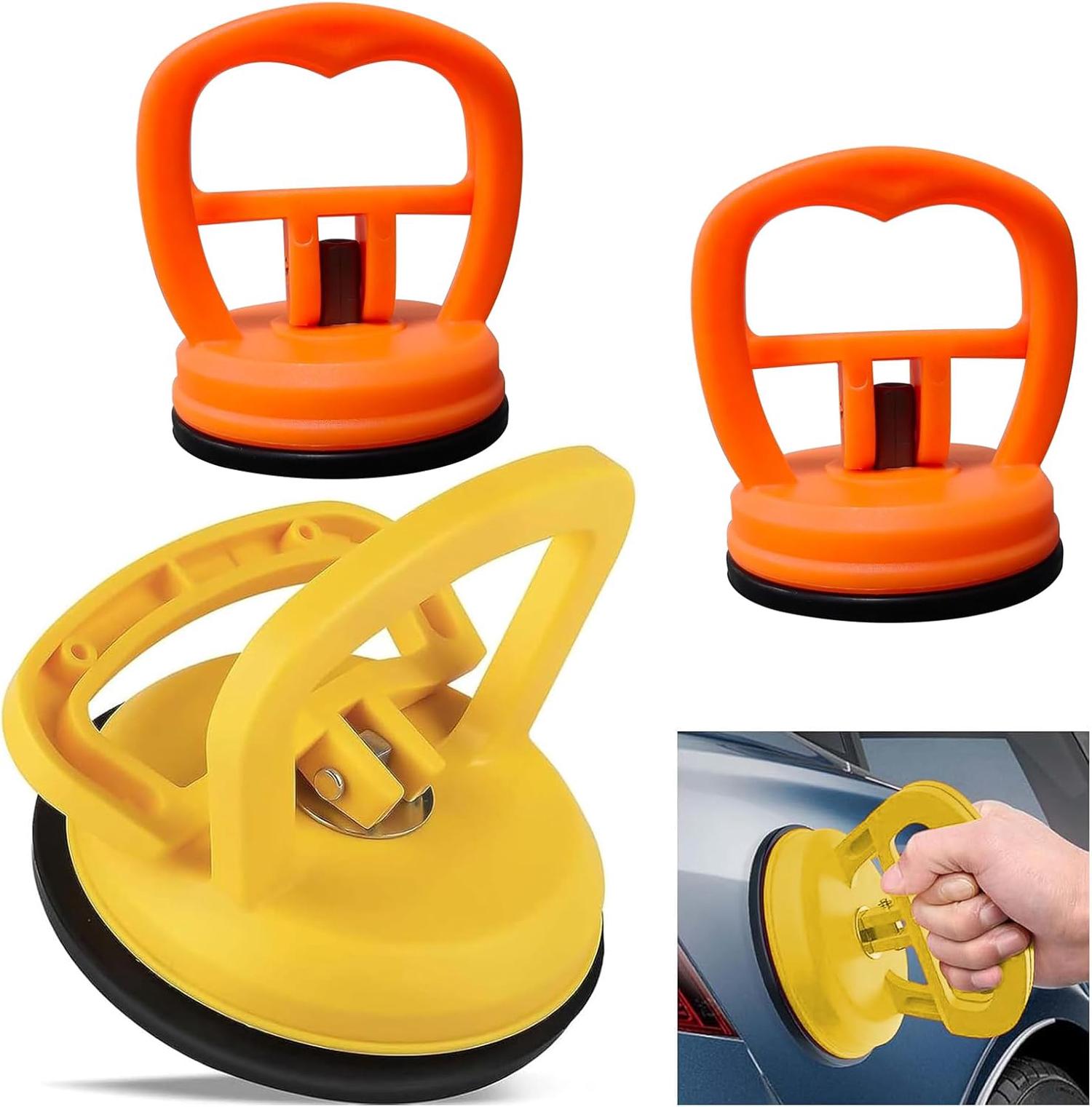 Kit 2 Ventouses Débosselage Carrosserie - Diamètre 5.7 Cm - Pour Bosses Voiture, Verre, Surfaces Lisses - 12