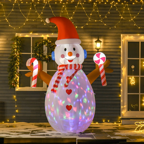 Pupazzi Di Natale Gonfiabili Da Esterno Albero Di Natale Con Babbo Natale Scatole Regalo, Albero Gonfiabile Con Luci LED Luminose Soffiatore D'aria Gonfiabili Natale Per Esterni