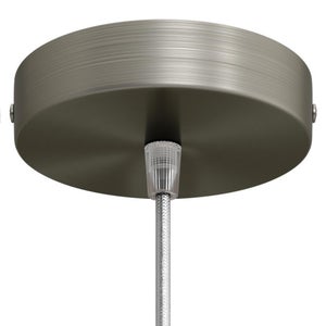 DC VOLTAGE Rosone lampadario per soffitto ciondolo Titolare e raccordi 100 mm diametro,UK Lighting, plastica, Antique Copper, Side fitting type