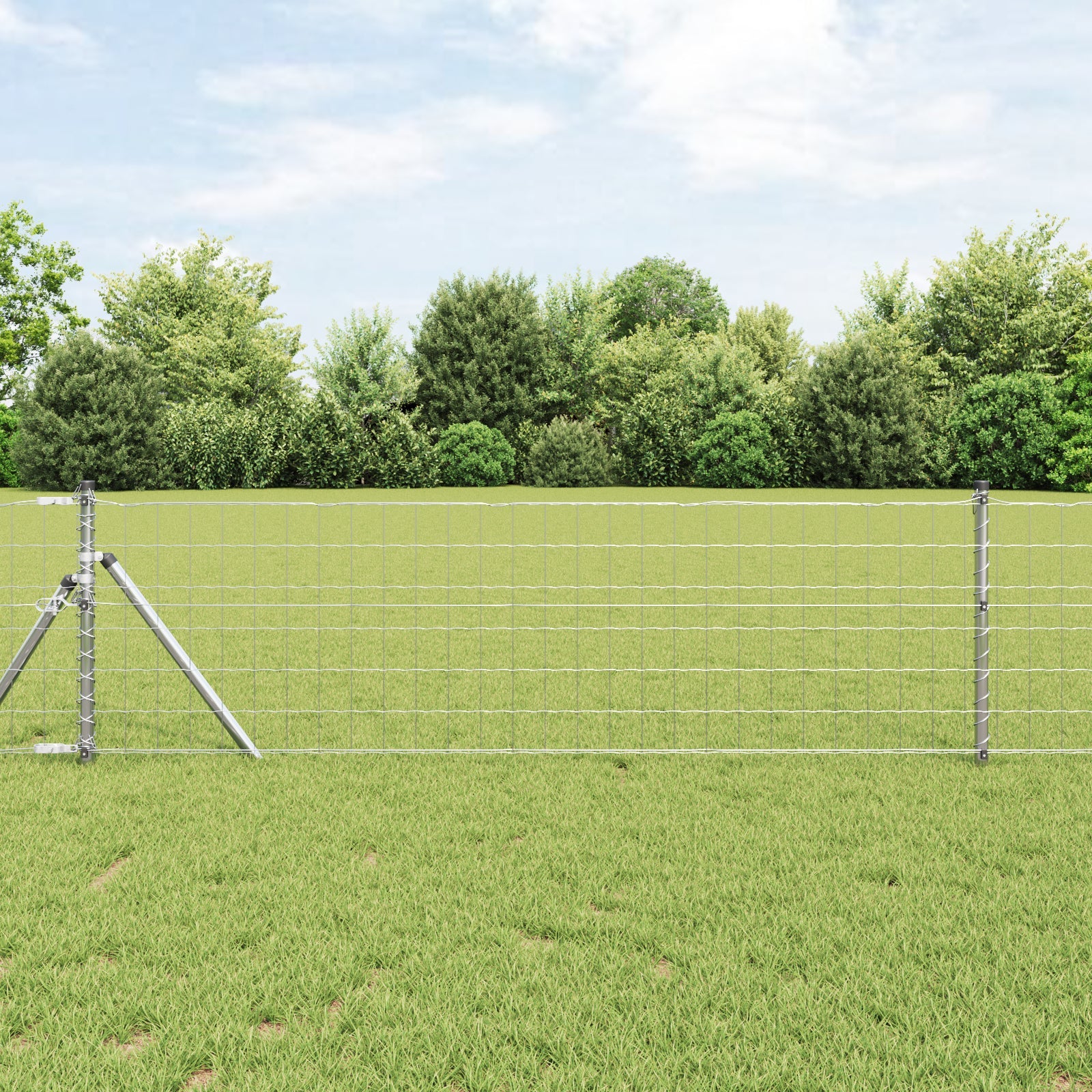 Ogrodzenie Euro 1 x 25 m Żelazo pokryte PVC vidaXL