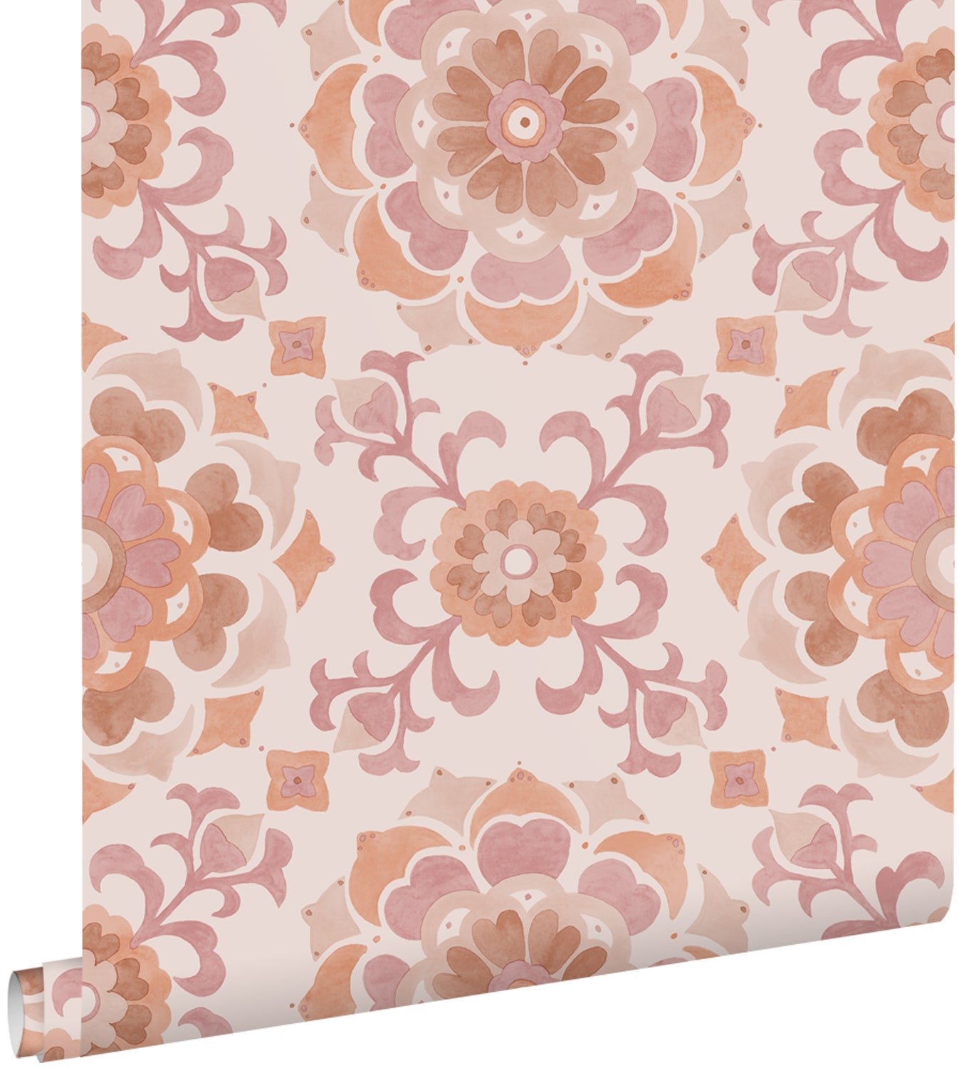 Tapeta motyw płytek różowymIterakota - 50 x 900 cm - ESTAHOME
