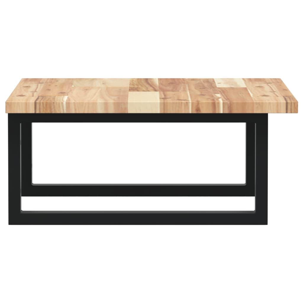 Maison Exclusive - Ripiano a Parete per Lavabo in Acciaio e Massello di Acacia - 5