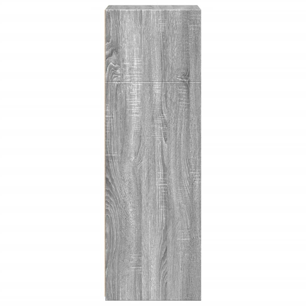 Credenza alta Sonoma grigio 45x41x124 cm in derivati del legno - 5