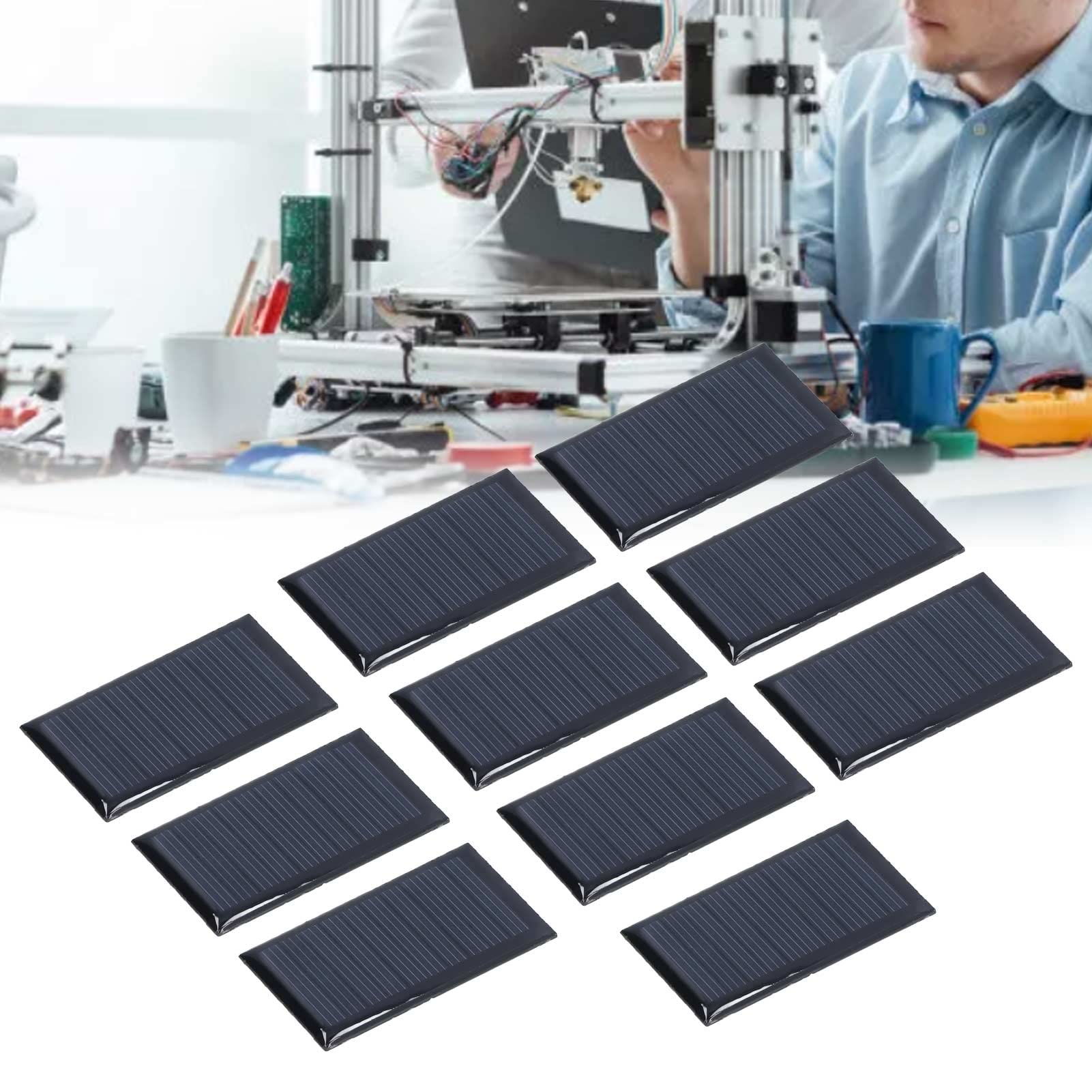 Mini Pannelli solari 1.5V 0,65W 80X60mm 8Pezzi Mini pannelli a celle solari Pannello Solare Portatile Modulo di Alimentazione Modulo Caricabatteria per Energia Solare, Home DIY, Progetti di Scienza