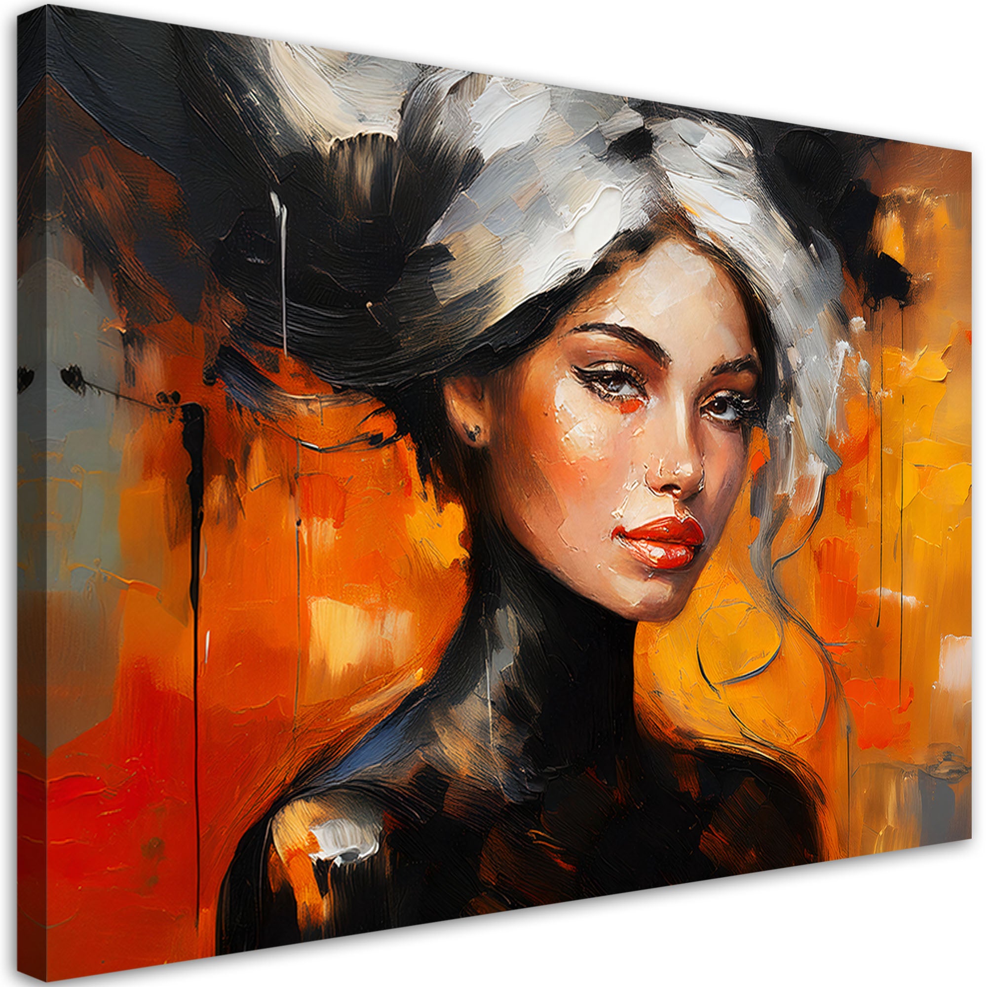 Obraz na płótnie, Kobieta Glamour Kolorowy 120x80