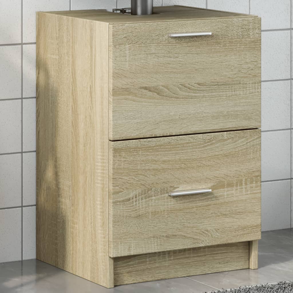 Armoire d'évier chêne sonoma 40x37x59 cm bois d'ingénierie - COMFORTXL - 2