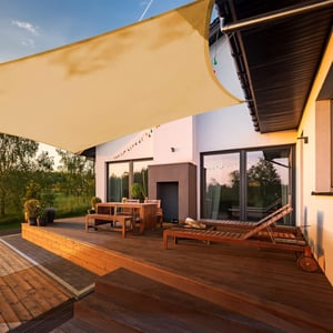 Rete Ombreggiante 3x12 Metri – Telo Antivento Per Giardino, Terrazzo E Piscina – Protezione UV 50-55% - 4
