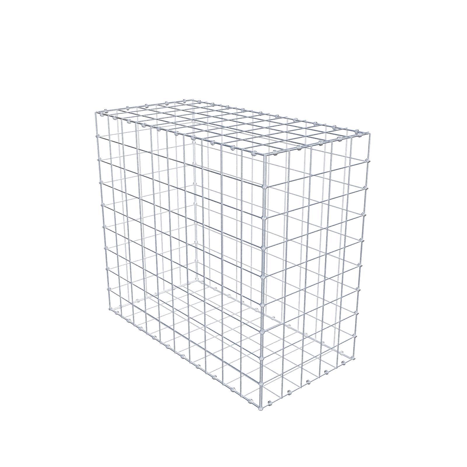 Gabion 100 cm x 90 cm x 50 cm (dł. x wys. x gł.), rozmiar oczka 10 x 10 cm, pierścień spiralny