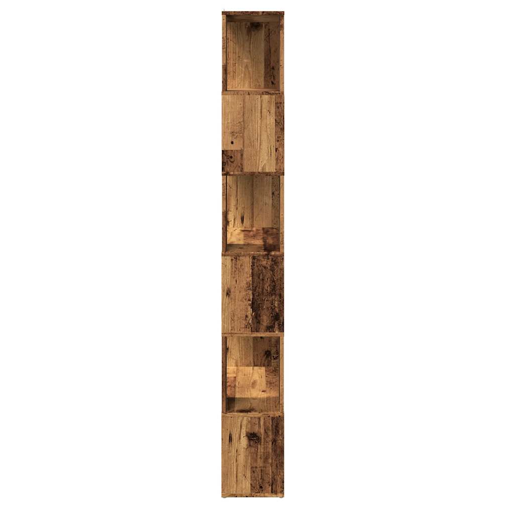 Bibliothèque/séparateur de pièce vieux bois 80x24x186 cm - 5