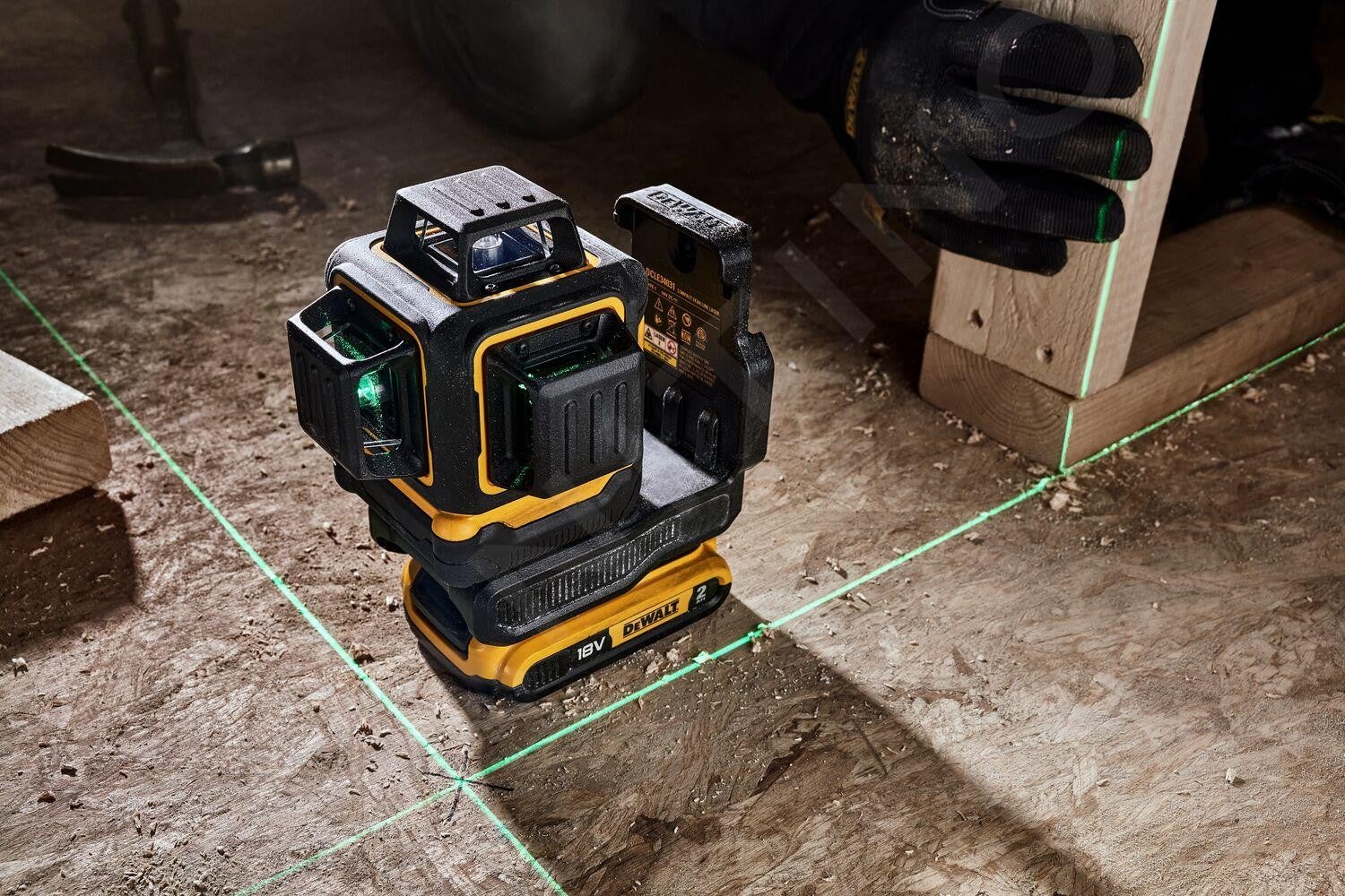 DEWALT Laser Multilinea Verde 3x360° 18V 2Ah - DCLE34031D1-QW - 10