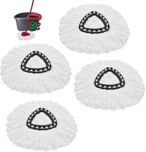 Housse De Serpillère Réutilisable En Microfibre - Tampon Lavable Pour Nettoyage Des Sols - Compatible Avec De Nombreux Balais à Franges