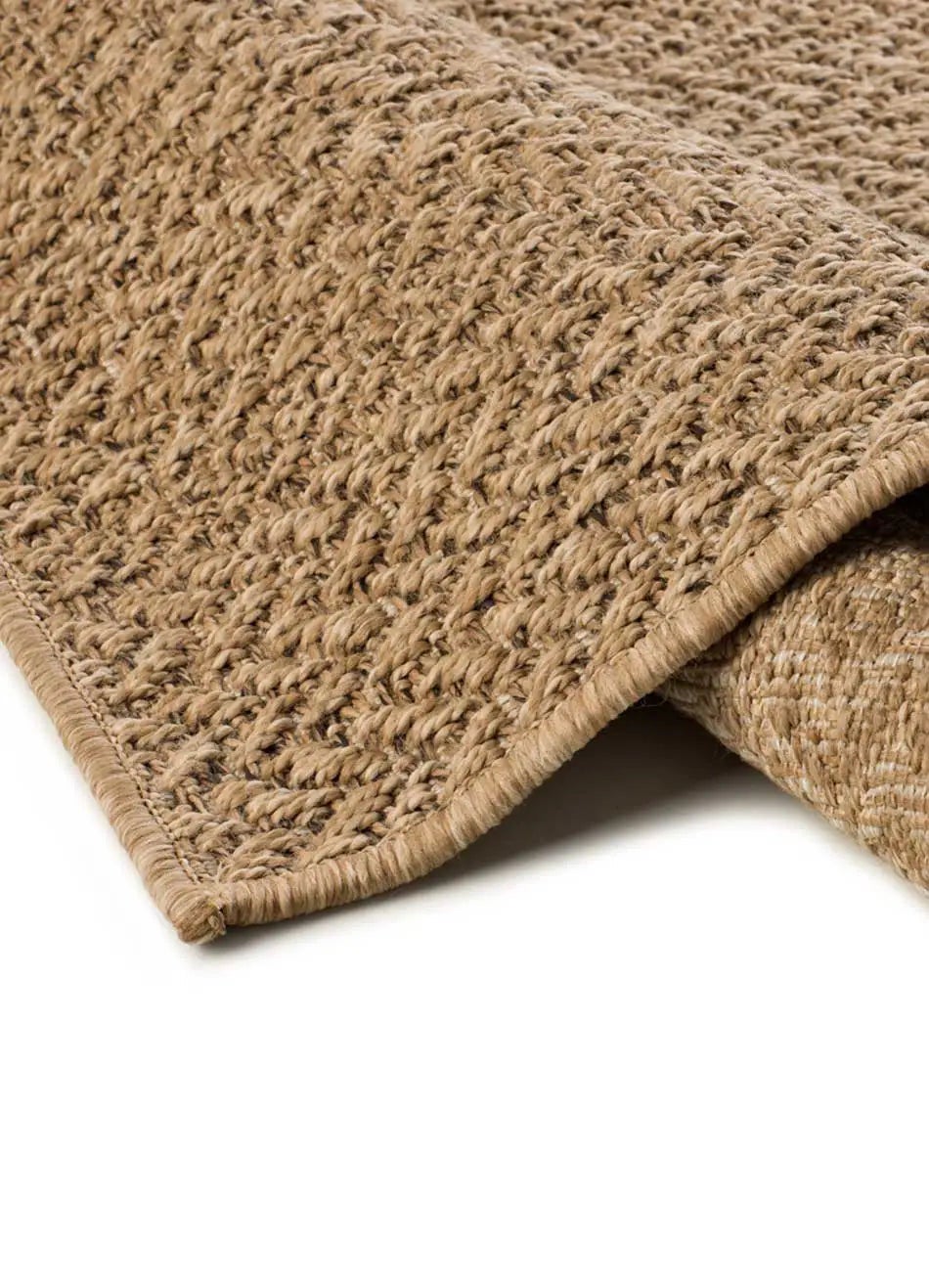 Tapis extérieur naturel rectangulaire l.80 x L.150 cm ACRA géométrique effet jute - ATTICGO - 5