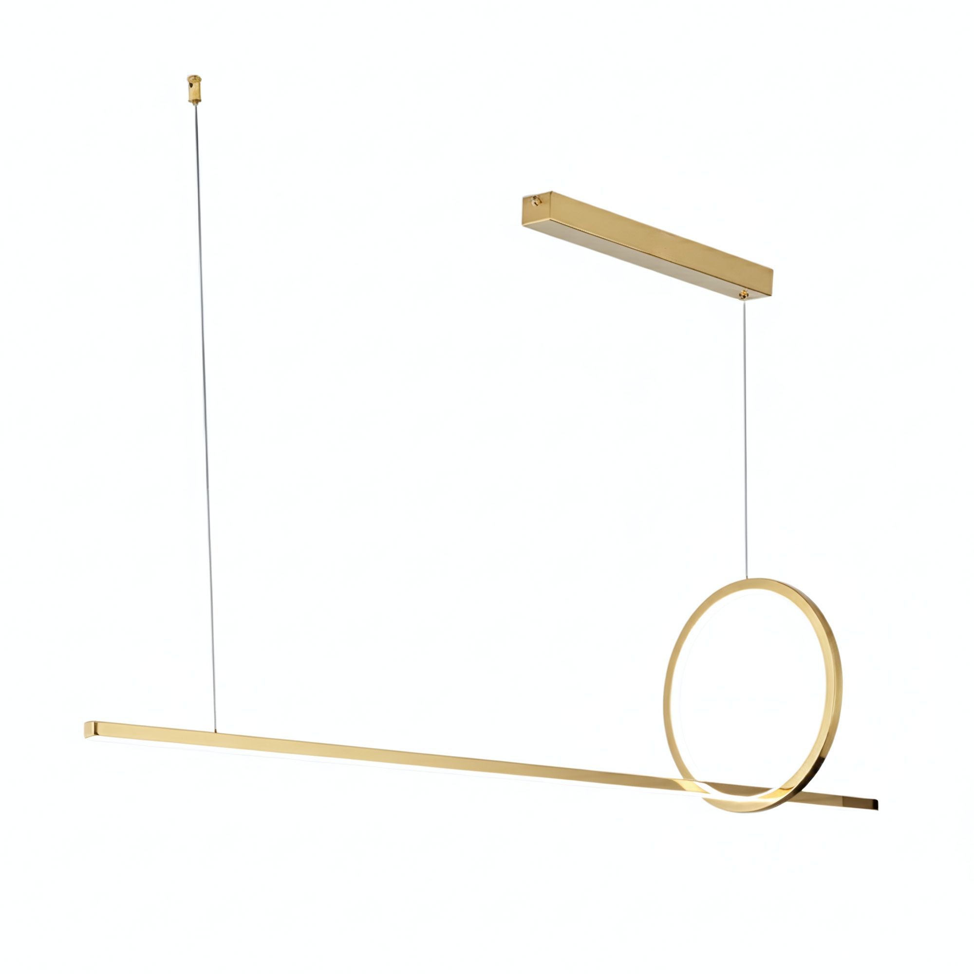 Lampa Sufitowa Wisząca Toolight Lhj111-Cp C Biały, Złoty Szczotkowany