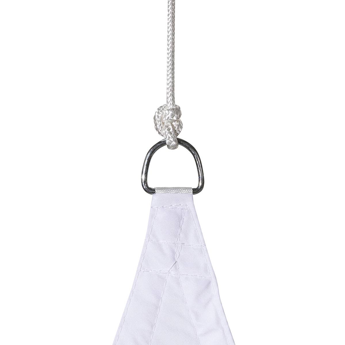 Voile D'ombrage Triangulaire Hespéride Curacao - 2x2x2m - Blanc - Protection Solaire Déperlante