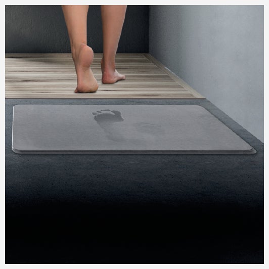 Tapis diatomite 39x60cm gris - 5five - 8