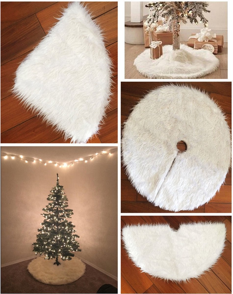 Gonna Per Albero Di Natale In Velluto Blu Pavone: Morbida, Con Ricamo Barocco, Diametro 91 Cm, Adatta Per Alberi 150-210 Cm