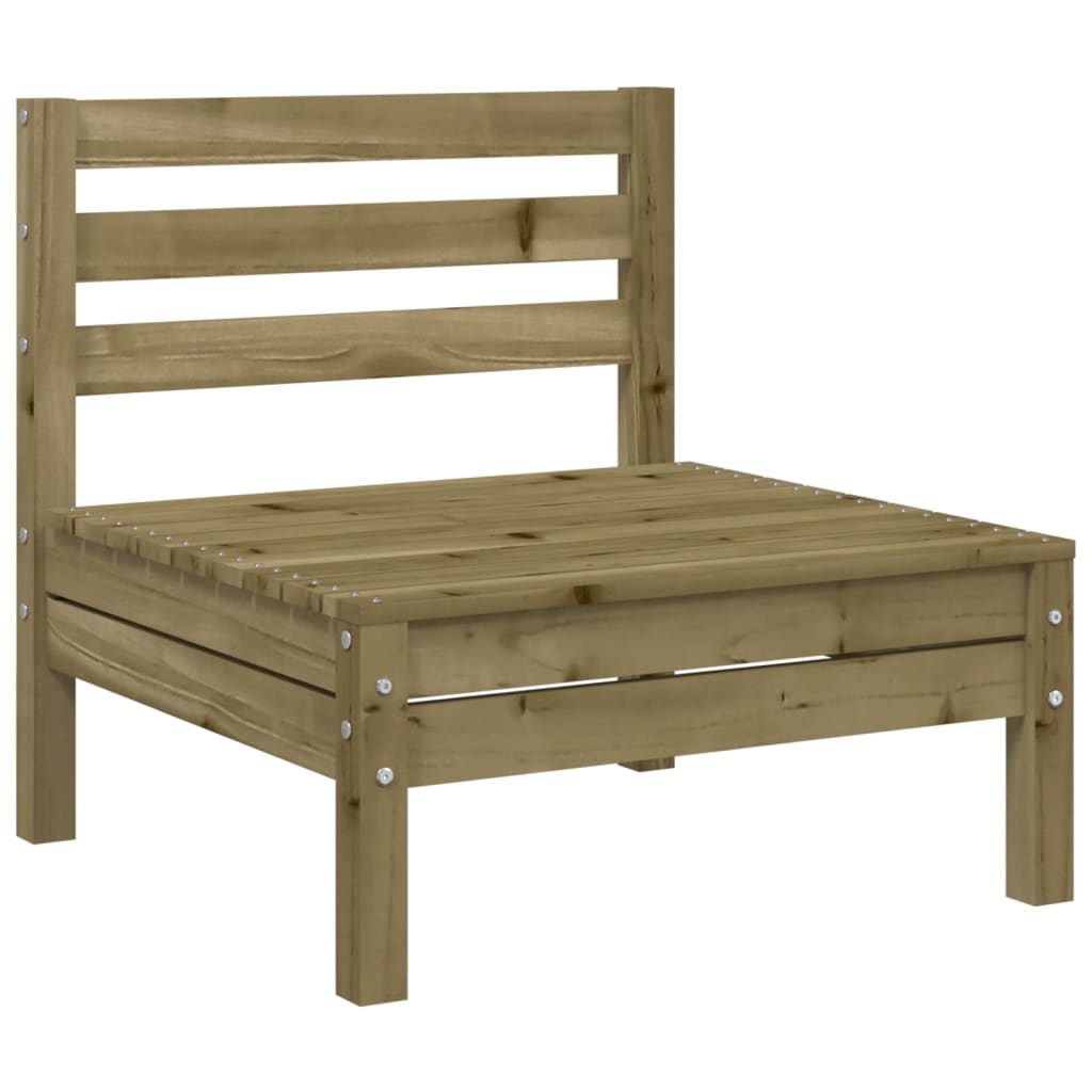 Salon bas de jardin en Bois Marron 4 personnes - 6