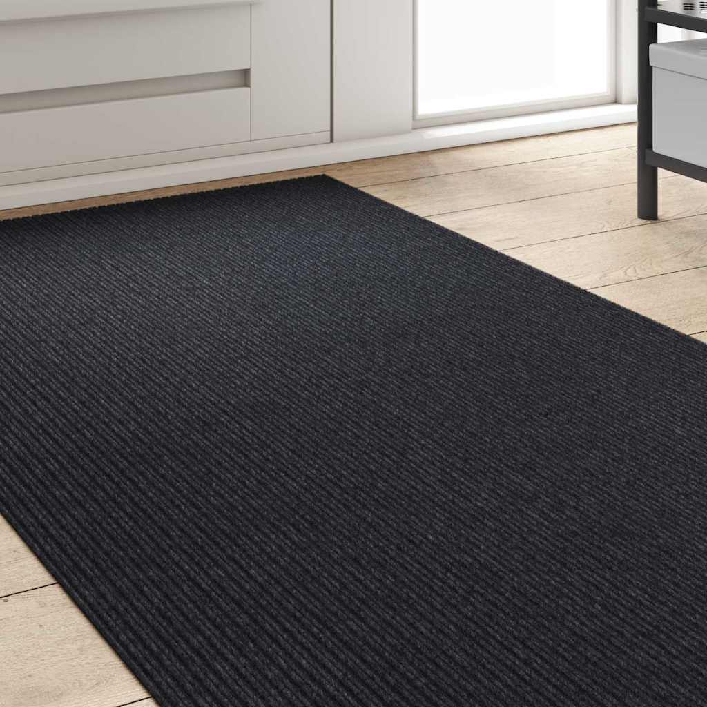 Riel de alfombra de tela antracita, 80 × 200 cm - 3