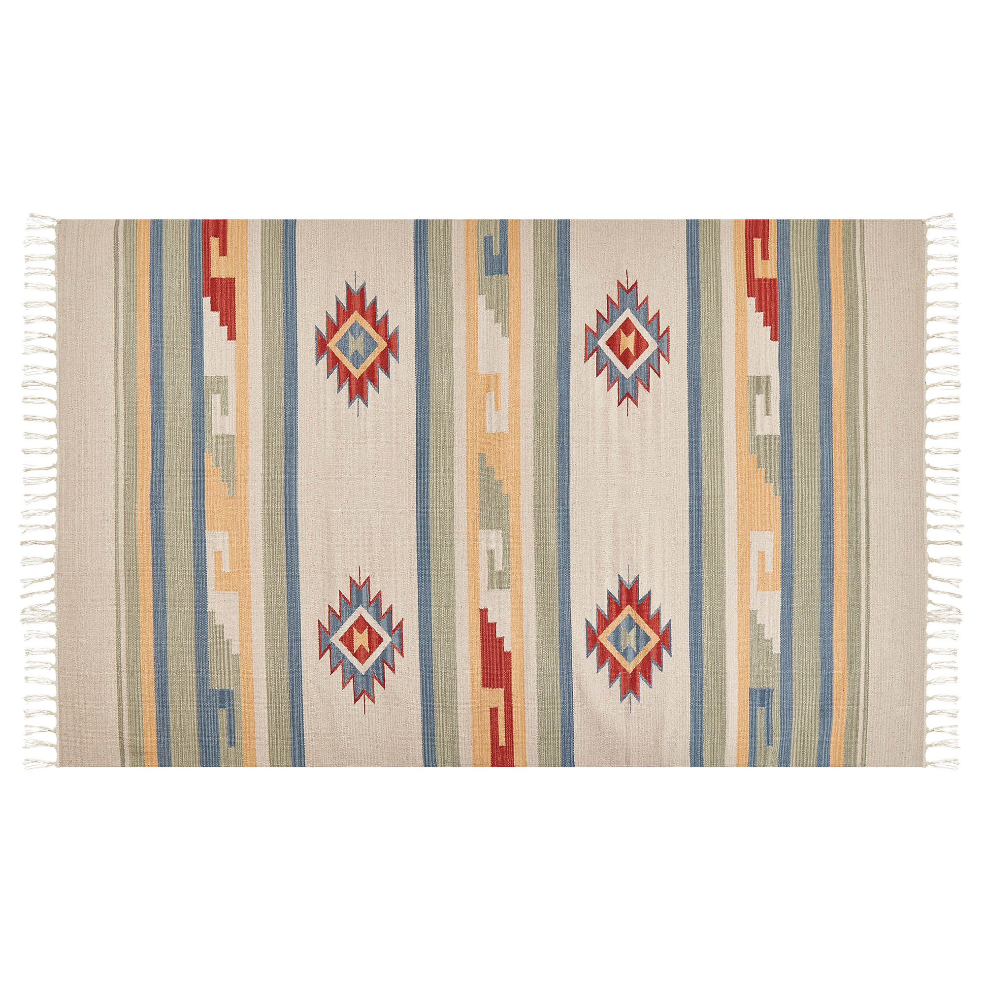 Covor APARAN Bej 140 x 200 cm Bumbac Kilim