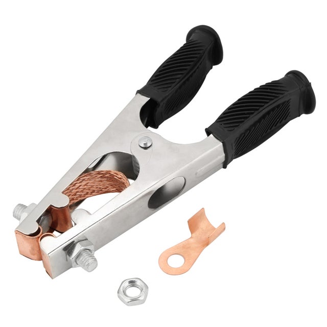 Pince de terre galvanisée 500A, Clip de terre de soudage en cuivre pour soudeuse manuelle (type américain)