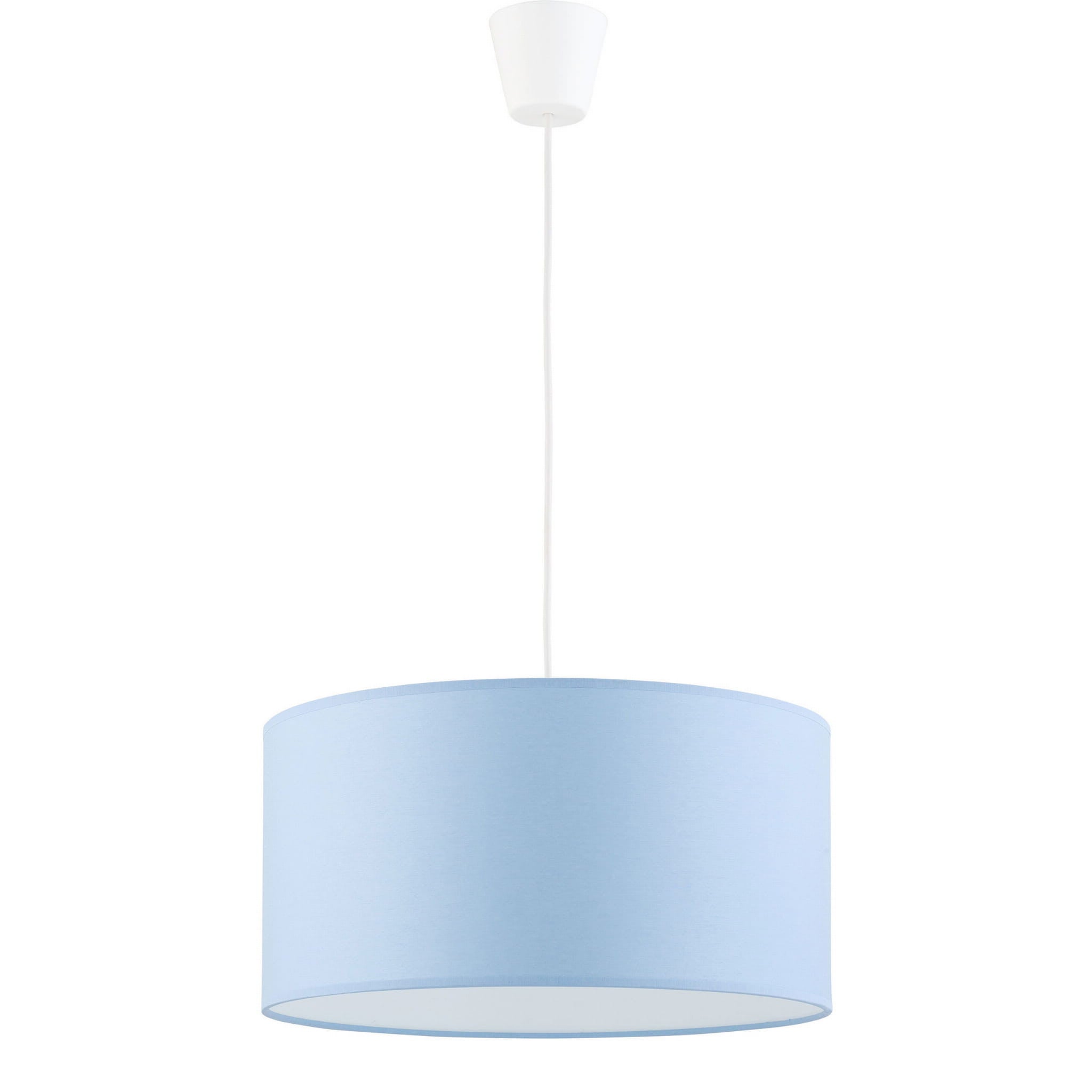 Lampa sufitowa wisząca Rondo biało-niebieska 1xE27x15W wym: 115 x 40 x 40 cm tkanina TK Lighting