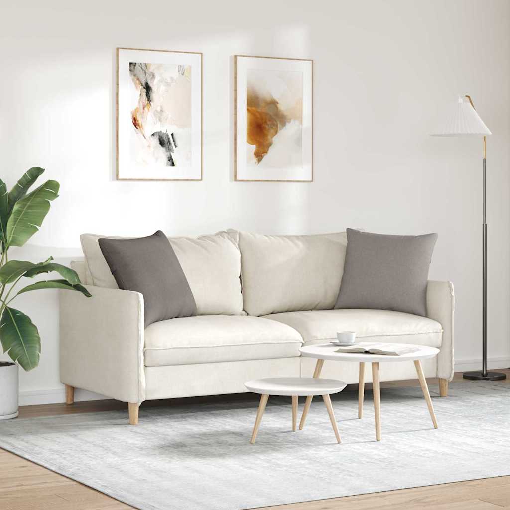 Coussins de canapé 2 pcs Taupe 50 x 50 cm tissu vidaXL - 5