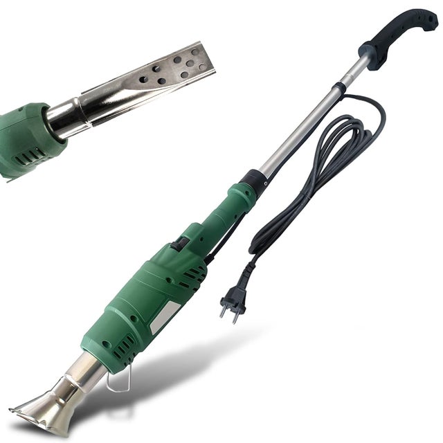 FISHTEC Thermal Electric Weed Eater 2000 W, Tagliaerba + Barbecue, Senza gas e sostanze chimiche, Riscaldamento potente fino a 600°C, 2 ugelli