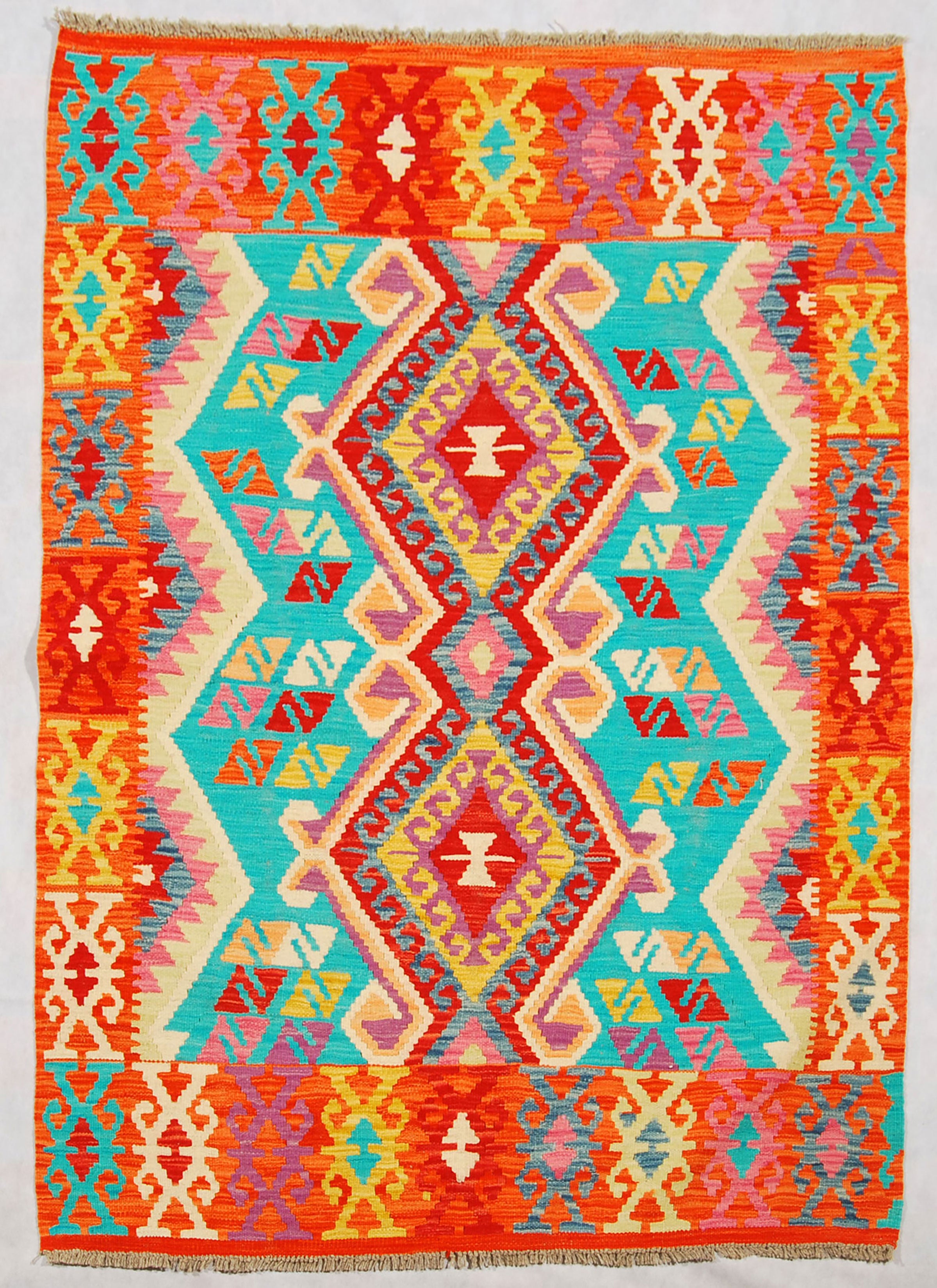 Oryginalny ręcznie robiony dywan, wymiary: 167x123, z certyfikatem autentyczności GalleriaFarah1970