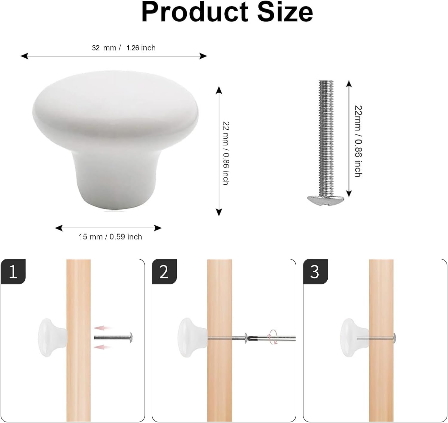 Lot De 10 Boutons Anciens En Plastique Noir - 22 Mm - Neufs (0,20€ Pièce)