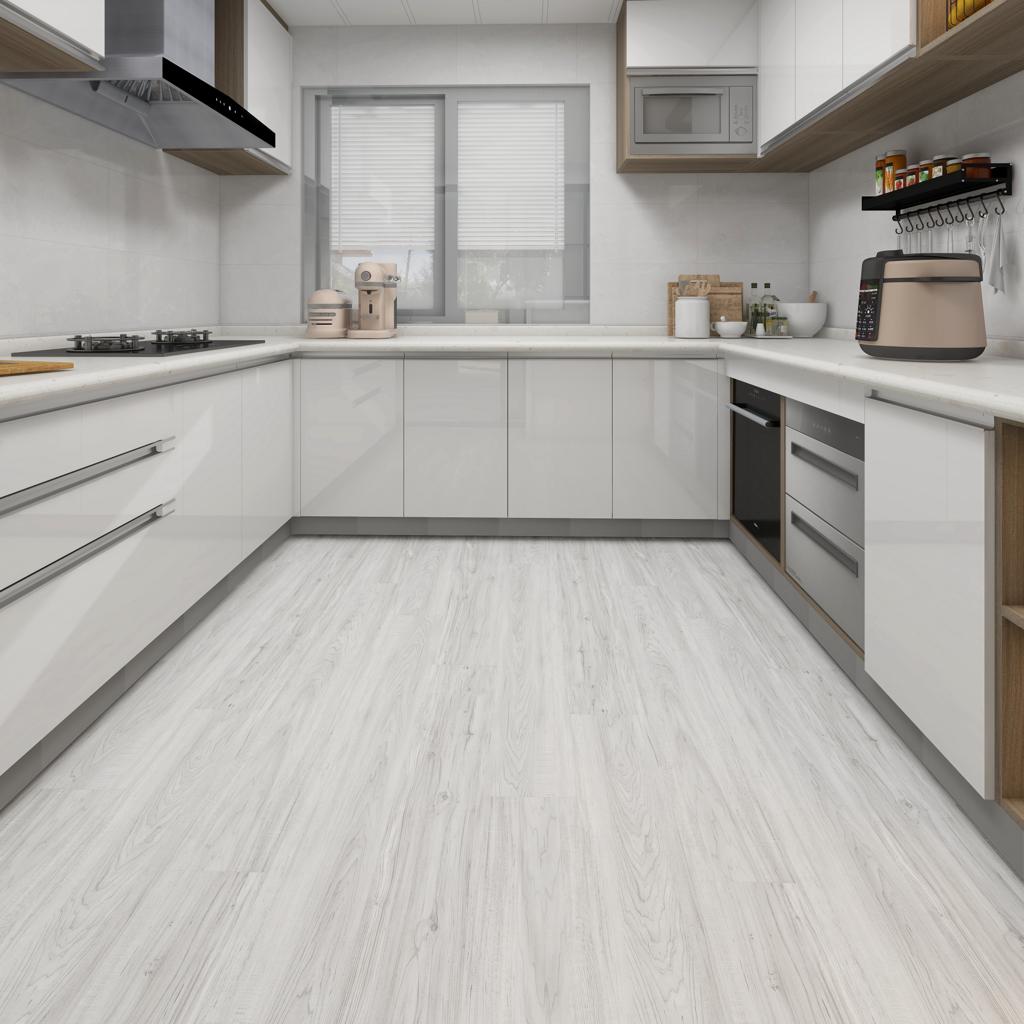 Lames PVC clipsable - sous couche intégrée- Épaisseur 7,5mm - garantie 30 ans - couleur gris clair - Dimension L122cm&nbsp;x&nbsp;l&nbsp;23&nbsp;cm - 2