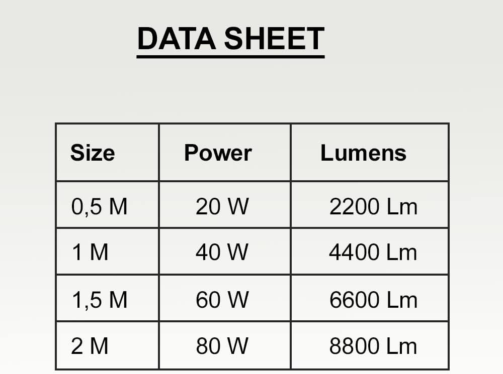 Lampe suspendu linéaire noir 0,5 mètre 2700k hauteur réglable de lumière chaude - 5