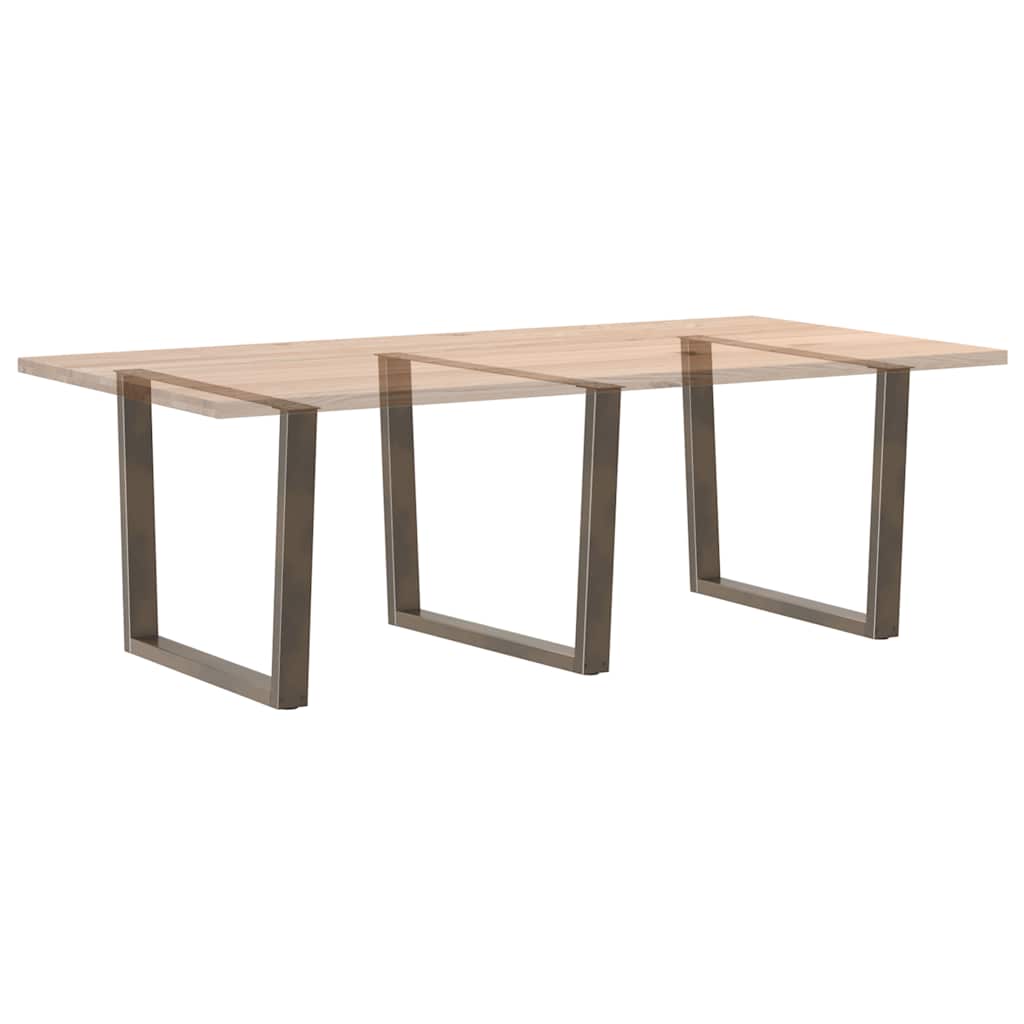 Maison Exclusive - Pieds de table à manger en forme de V, 3 pièces, acier l, 100 x (72-73,3) cm - 8