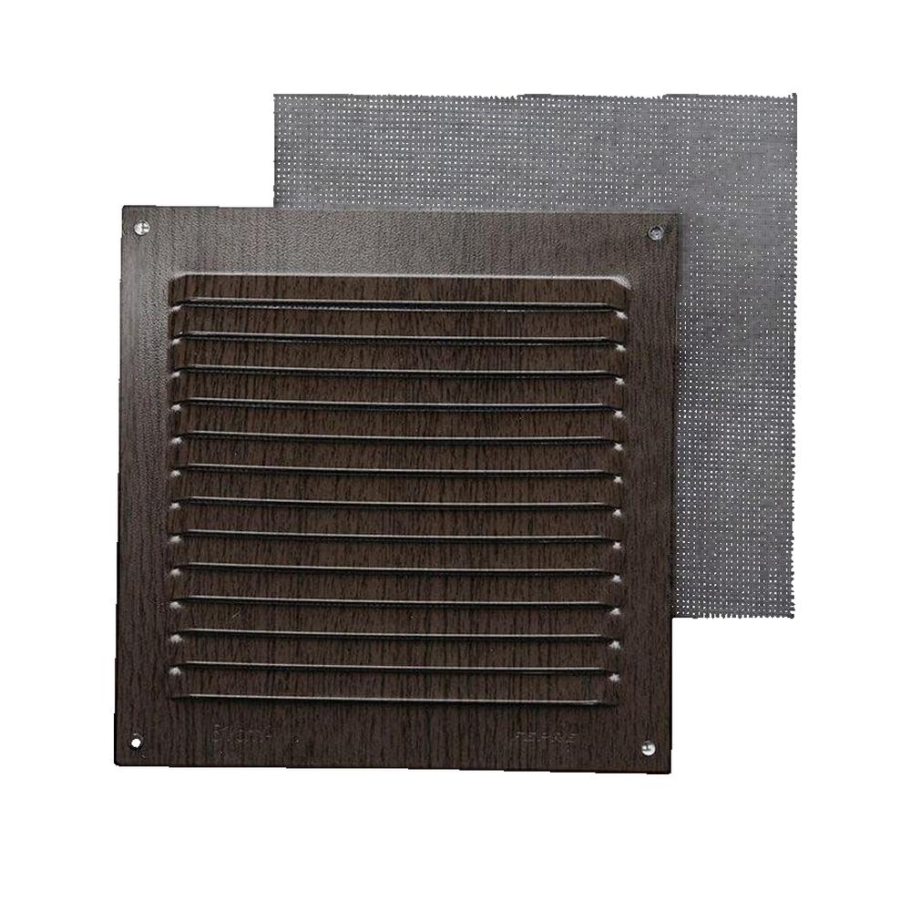 Kratka wentylacyjna Fepre z aluminium w kolorze wenge 15x15 cm