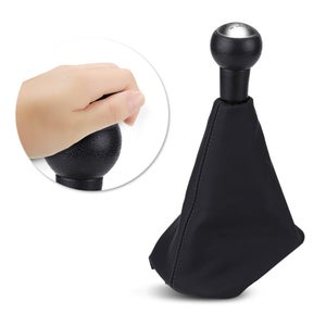 Pommeau De Levier De Vitesses 5 Vitesses – Noir Et Argent – Compatible Peugeot 106, 207, 307, Citroën C2, C3, C4, Etc.