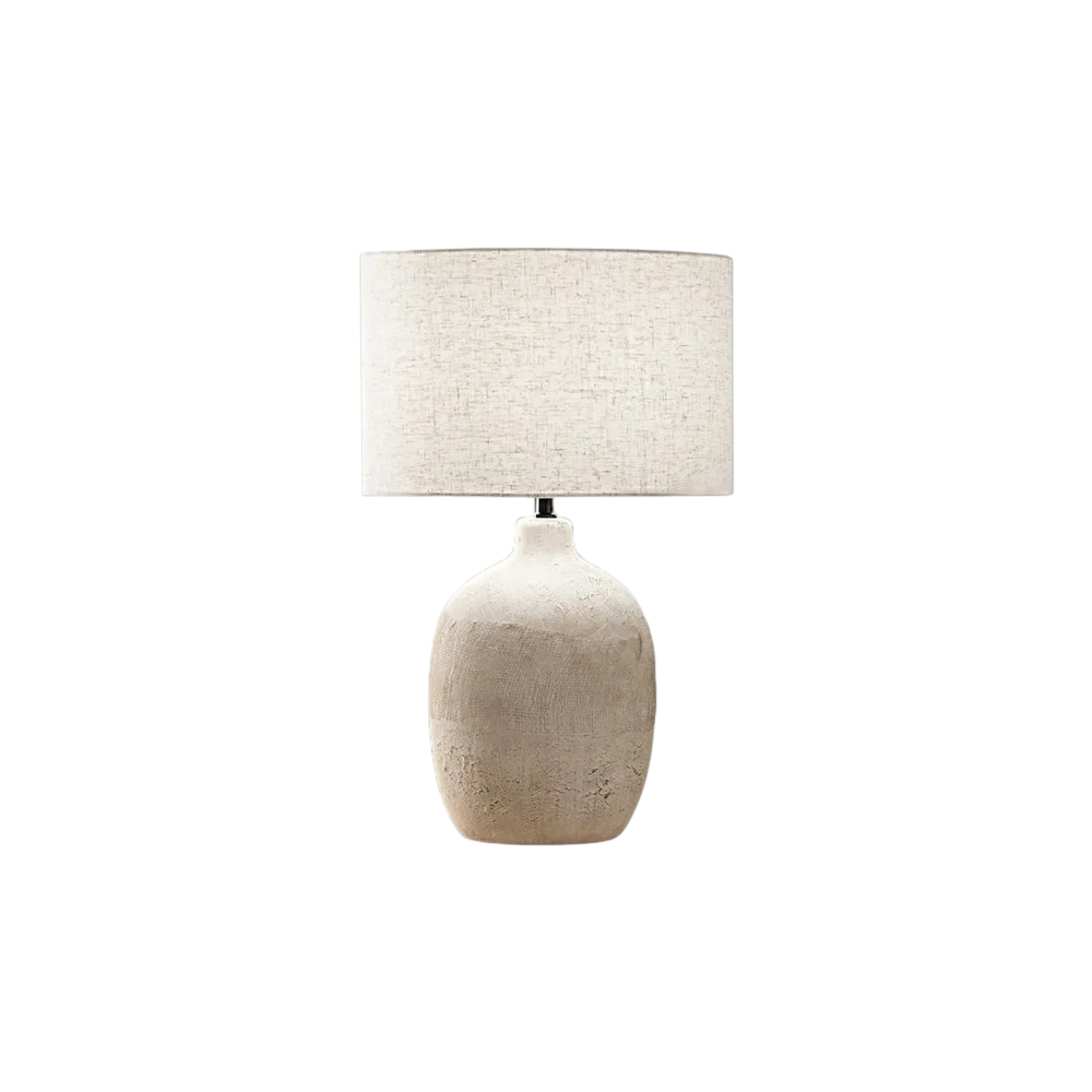 Perenz - lampă de masă ceramică bej, Ø35 H55 cm, E27 max 60W - fără bec