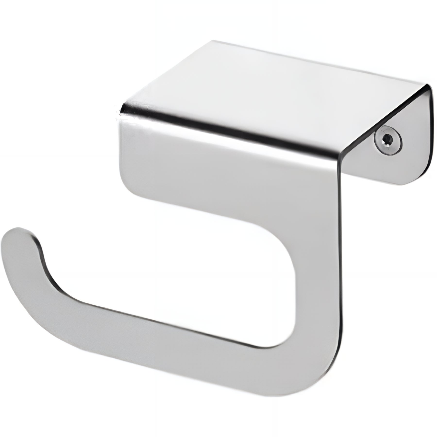 Kapitan Porta Rotolo Carta Igienica Con Coperchio In Acciaio Inox 18/10, Montaggio A Parete Con Viti O Adesivo 3M