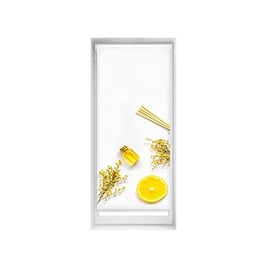 Estor estampado easyfix - estor sin herramientas tamaño 60x150 - estor sin taladro color citron | blindecor
