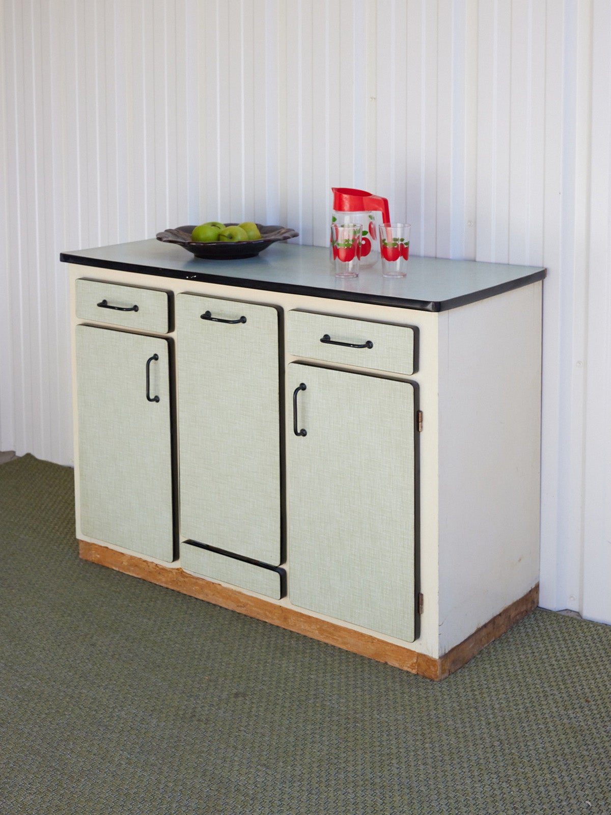 Buffet en formica vert Gilbert N°1900 | Leroy Merlin