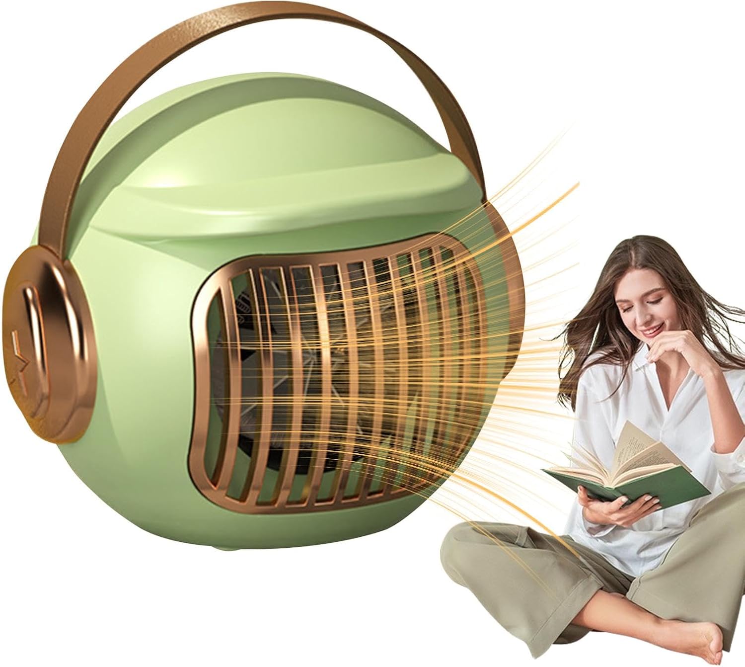 Małe grzejniki stołowe - elektryczne grzejniki stołowe do użytku wewnątrz pomieszczeń - małe, lekkie grzejniki z zabezpieczeniem przed przewróceniem