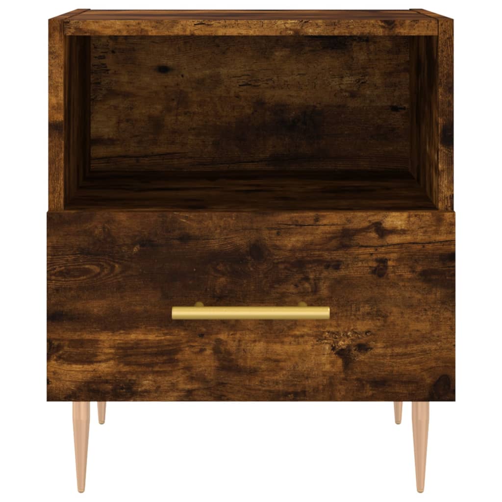 Lot de 2 Tables de chevet，Table d'appoint, Table de nuit pour Salon Chambre chêne fumé 40x35x47,5cm bois d’ingénierie754450 - 6