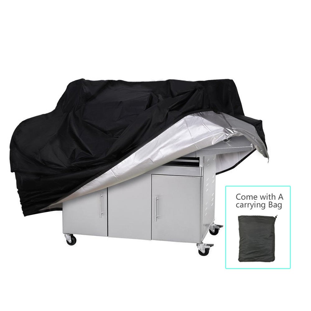 Pokrowiec na Grilla, Pokrowiec na Grilla z Tkaniny Oxford z poliestru powlekanego srebrem 210D——Kwadratowy L-(0.39KG)-170X61X117CM
