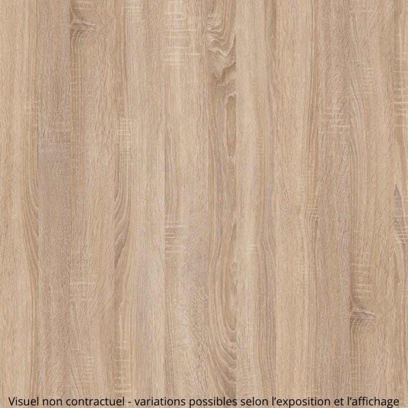 Meuble colonne salle de bain 140 cm suspendu - Effet chêne Sonoma - Karaib 2 - 4