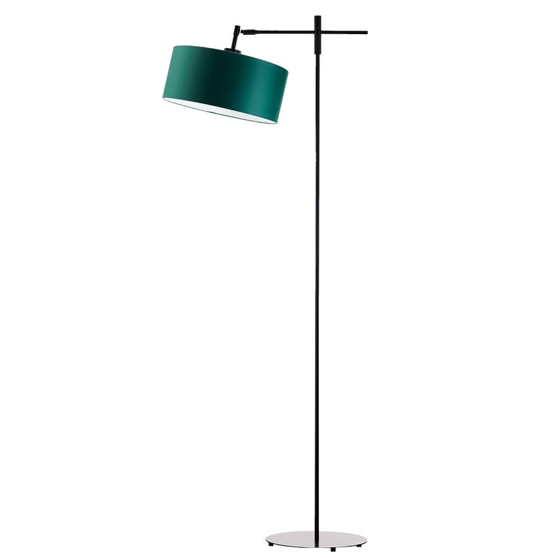 Lampa stojąca podłogowa przegubowa regulowana z abażurem walec 30cm SALIX