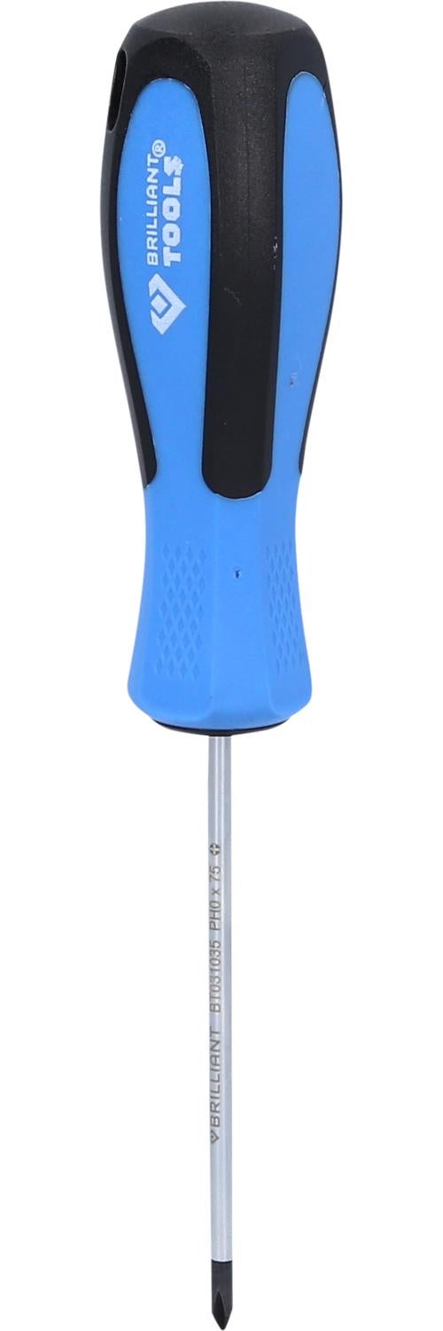 Wkrętak krzyżakowy BRILLIANT TOOLS PH0 x 75 mm - BT031035