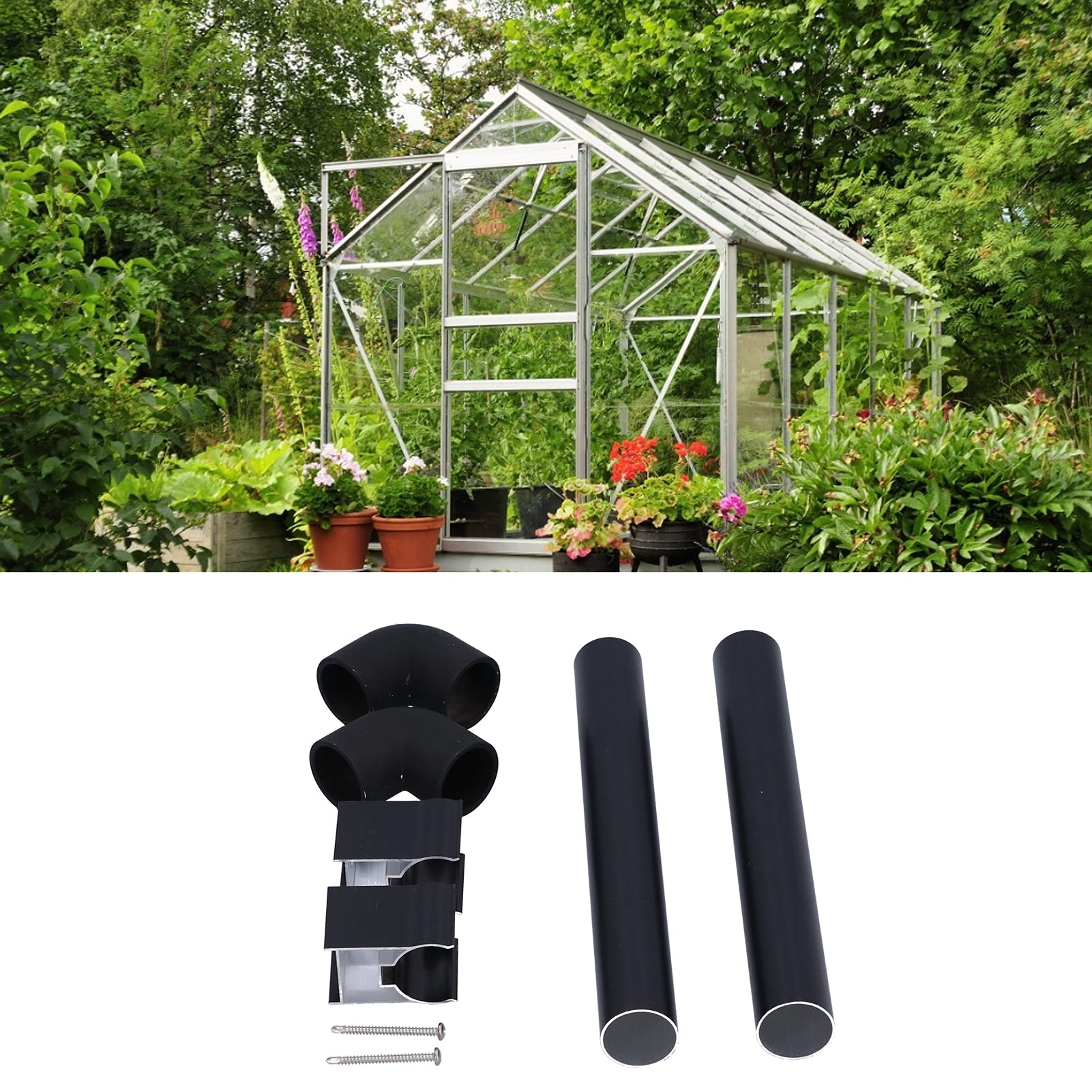 Gouttières d'eau de pluie pour serre, 32mm, tuyaux aboutés, Kits de gouttières, fournitures de serre - 6