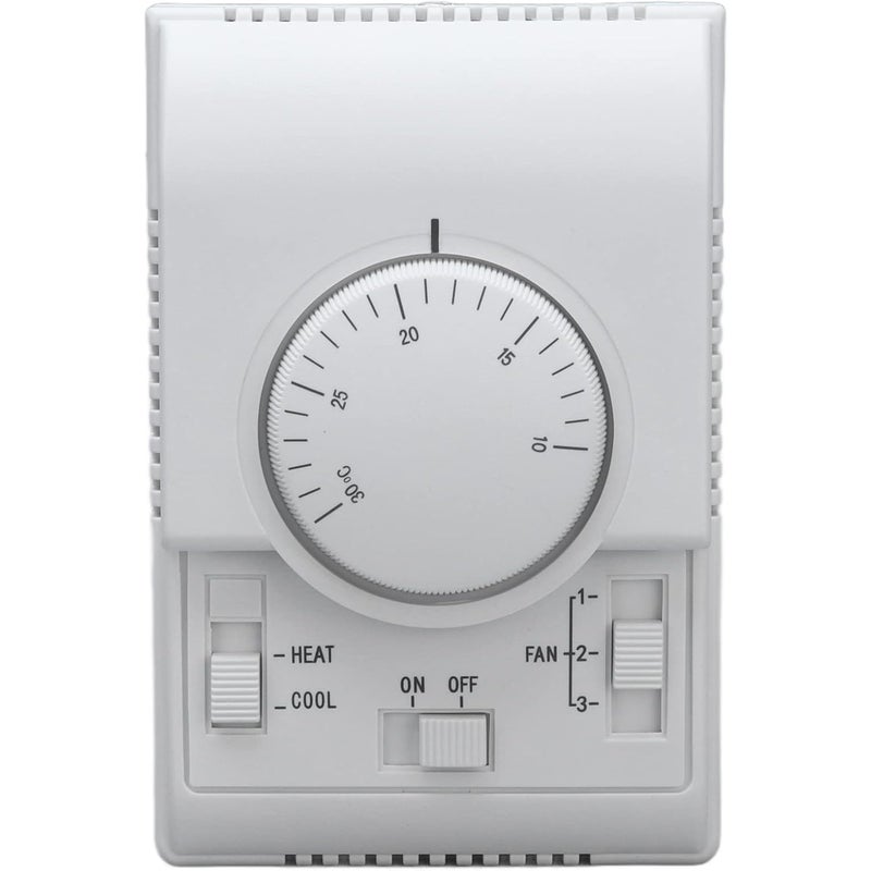 Termostat klimatyzacji centralnej, mechaniczny przełącznik sterujący, klimatyzator 110-220V, sterowanie mechaniczne, 14 x 10 x 5 cm