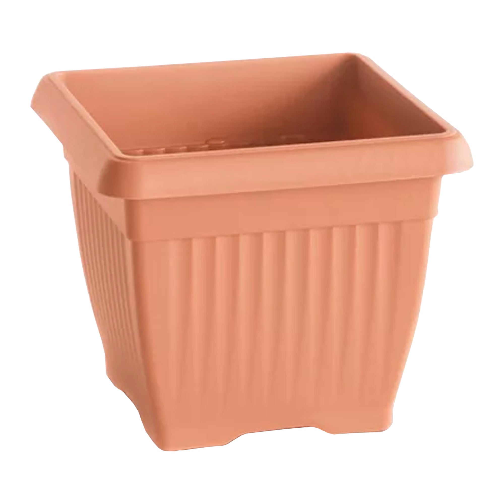 Doniczka kwadratowa Prosperplast Terra DKWT24 kolor Terakota 1szt