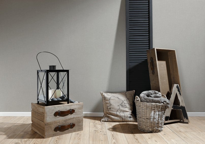 Carta da parat in tinta unita grigio chiaro Effetto monocolore Stile minimal In tessuto non tessuto Ideale per sala - 7